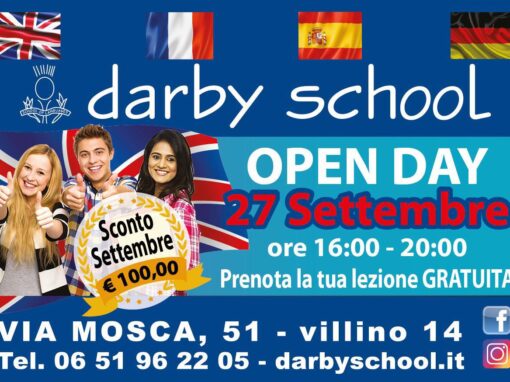 OPEN DAY 27 SETTEMBRE