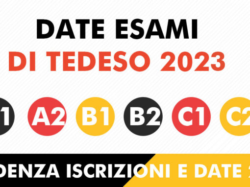 Date esami Tedesco 2023